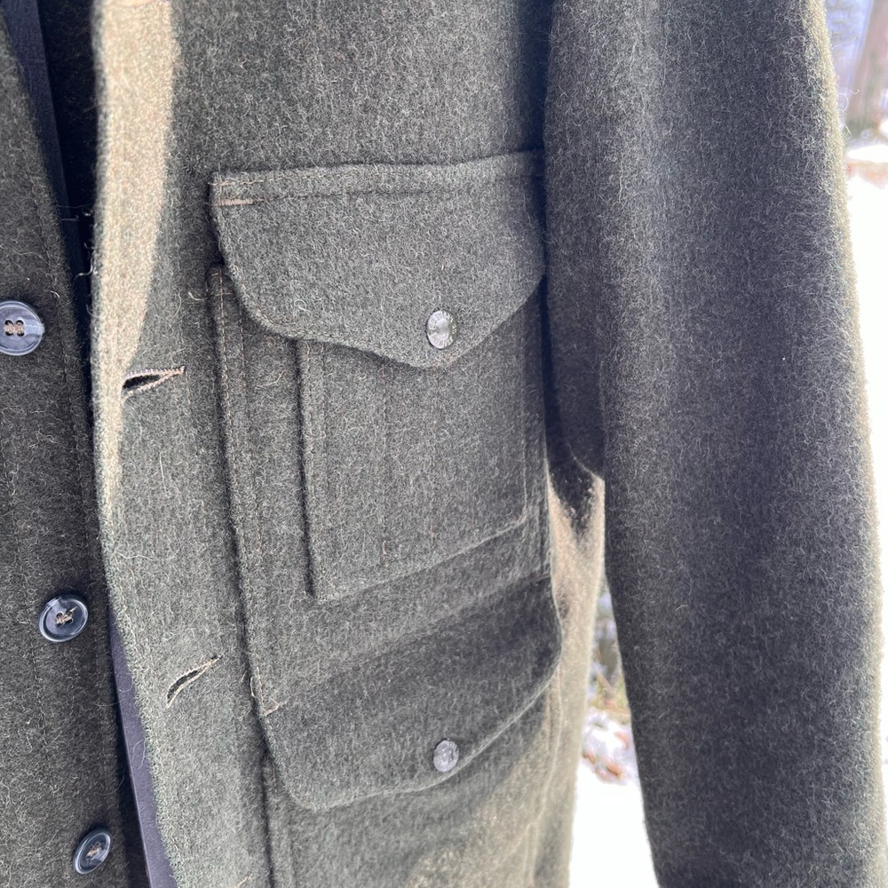 Filson Olive Green Wool Jacket - Picture 7 of 14